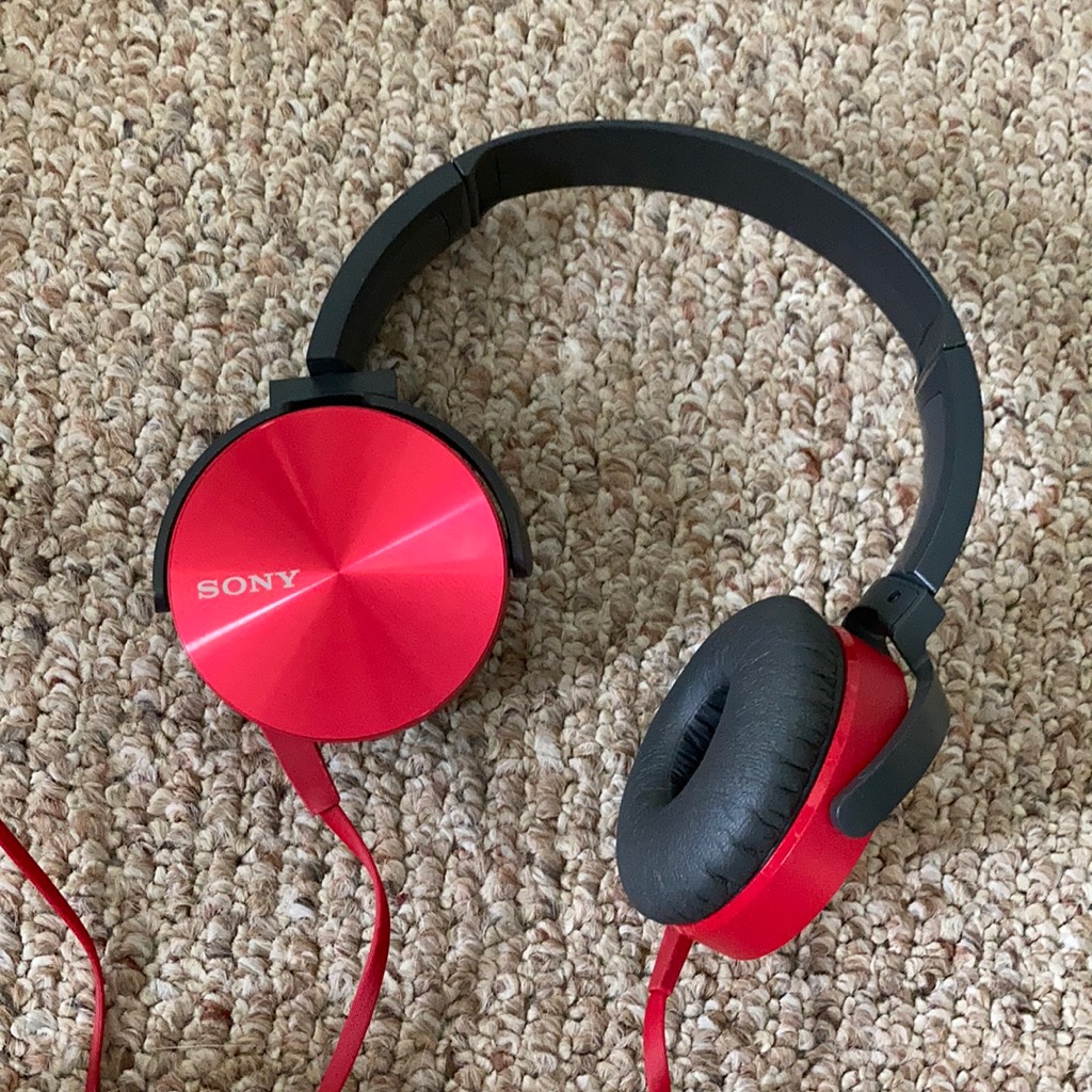 Red Sony Headphones